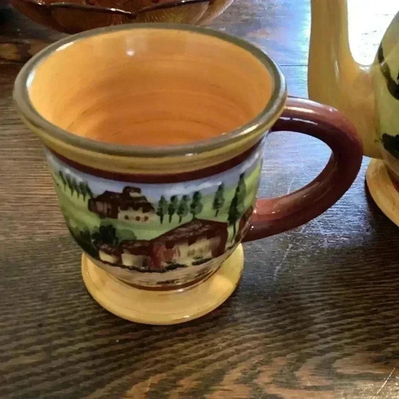 Vintage Douce Provence Teapot&Cup Romancing Provence Collections, Hand Painted - Picture 12 of 14